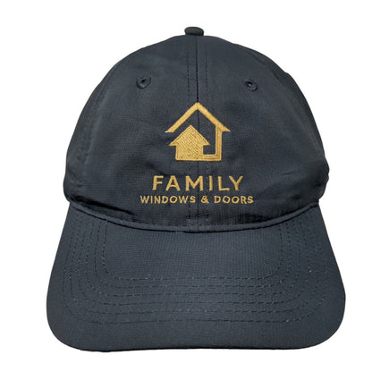 Family Windows & Doors Strapback Hat Blue One Size Adjustable Embroidered Adams