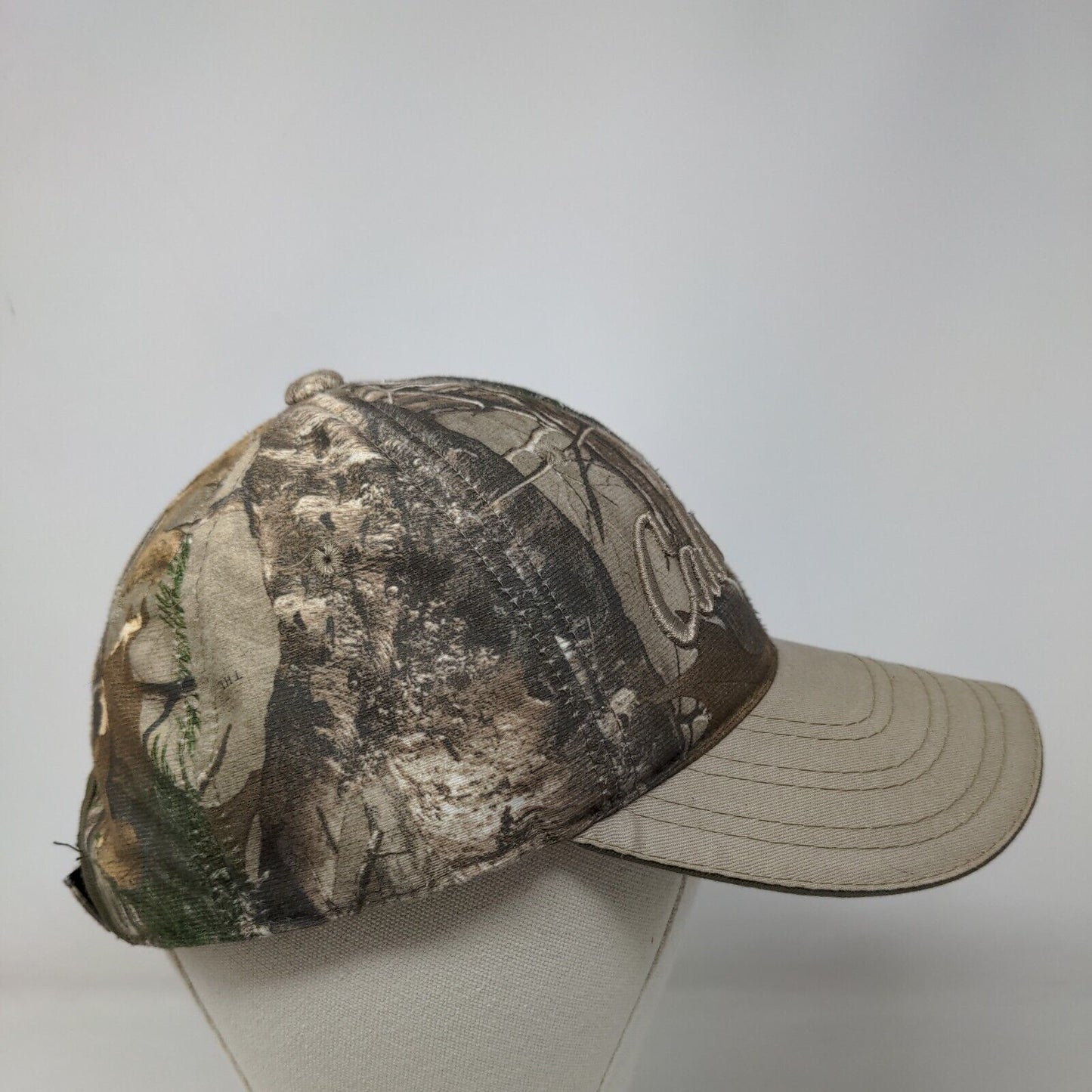 Cabela's Strapback Hat Camouflage One Size Embroidered Adjustable Q3