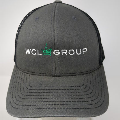 Richardson Trucker Hat Gray One Size WCL Group Oil Rig Graphic Snapback Mesh