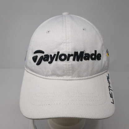 TaylorMade Lethal RBZ Slideback Golf Hat White OS Adjustable Embroidered 6 Panel