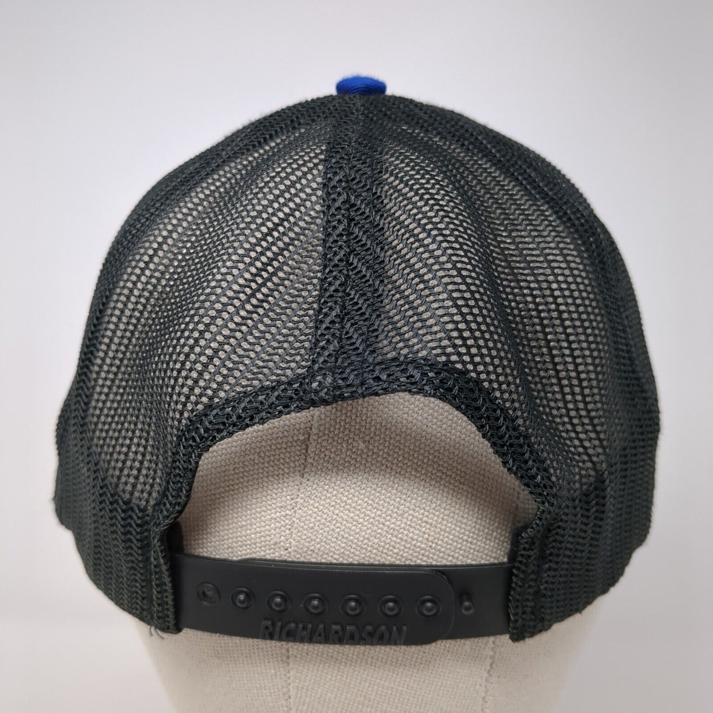 JMT Snapback 112 Trucker Hat Blue One Size Adjustable Mesh Back Richardson