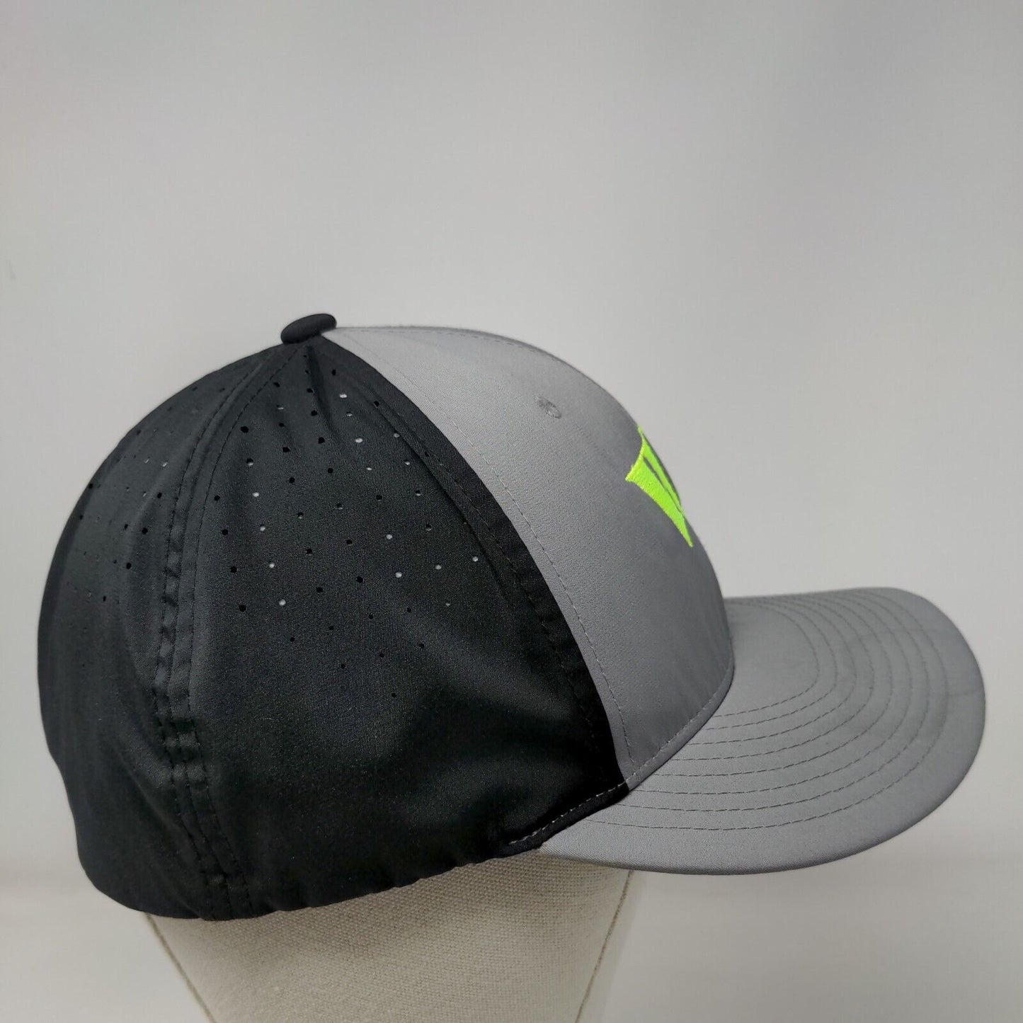 WV Fitted Hat Gray L/XL Flexfit PTS Lite Breathable Lightweight Richardson