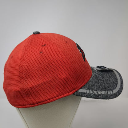 Tampa Bay Buccaneers NFL New Era Cap Red L 39THIRTY Stretch Fit Gray Logo Hat