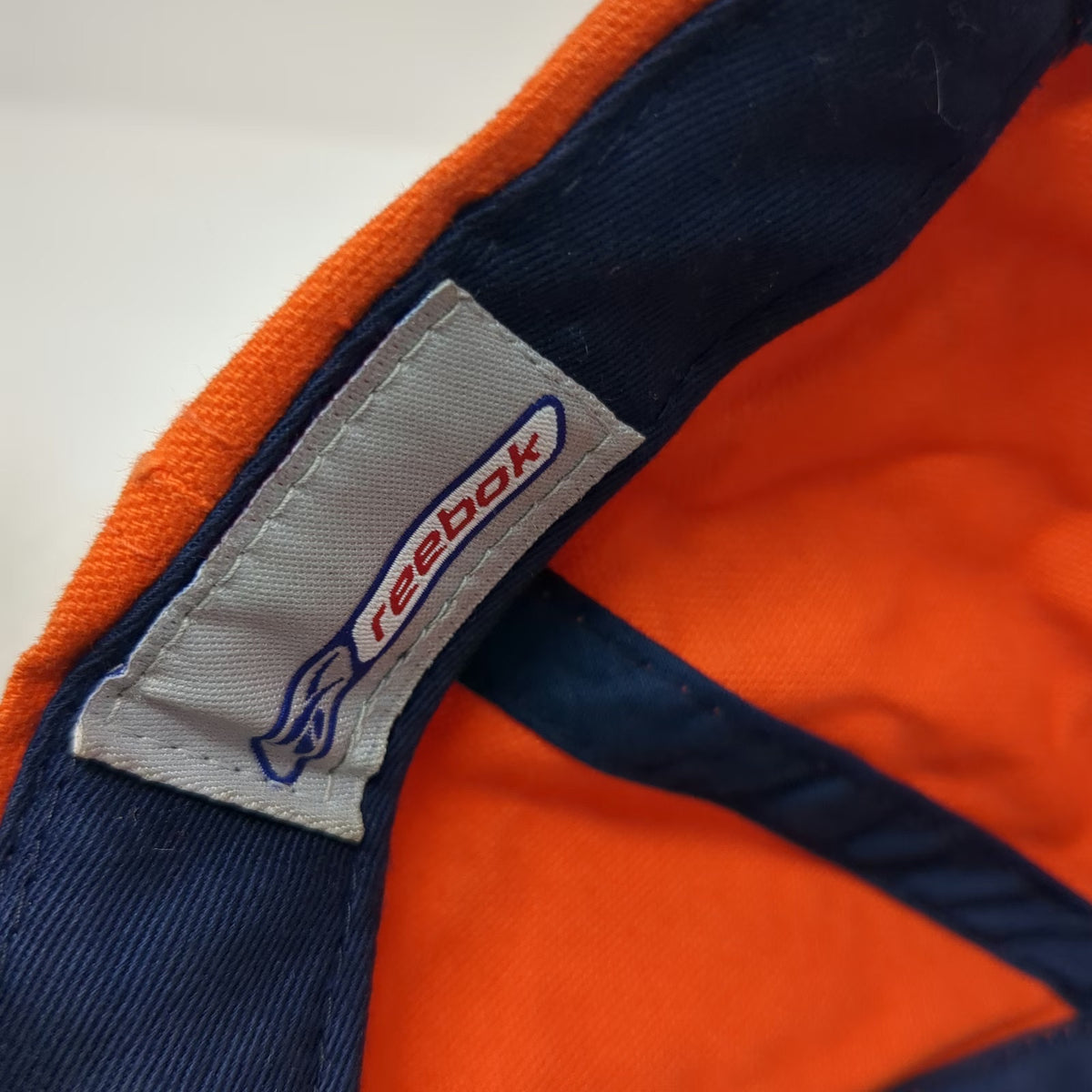 Denver Broncos NFL Reebok Orange Blue White One Size Strapback Pro Line Cap Hat