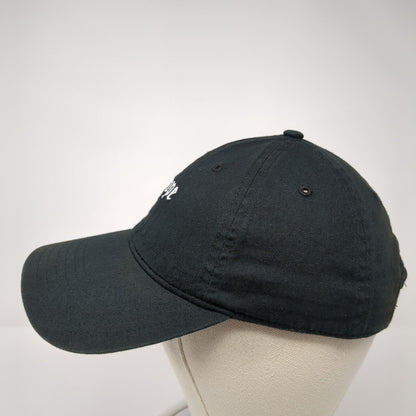 Nope Slideback Hat Black One Size Adjustable Embroidered Solid 6 Panel