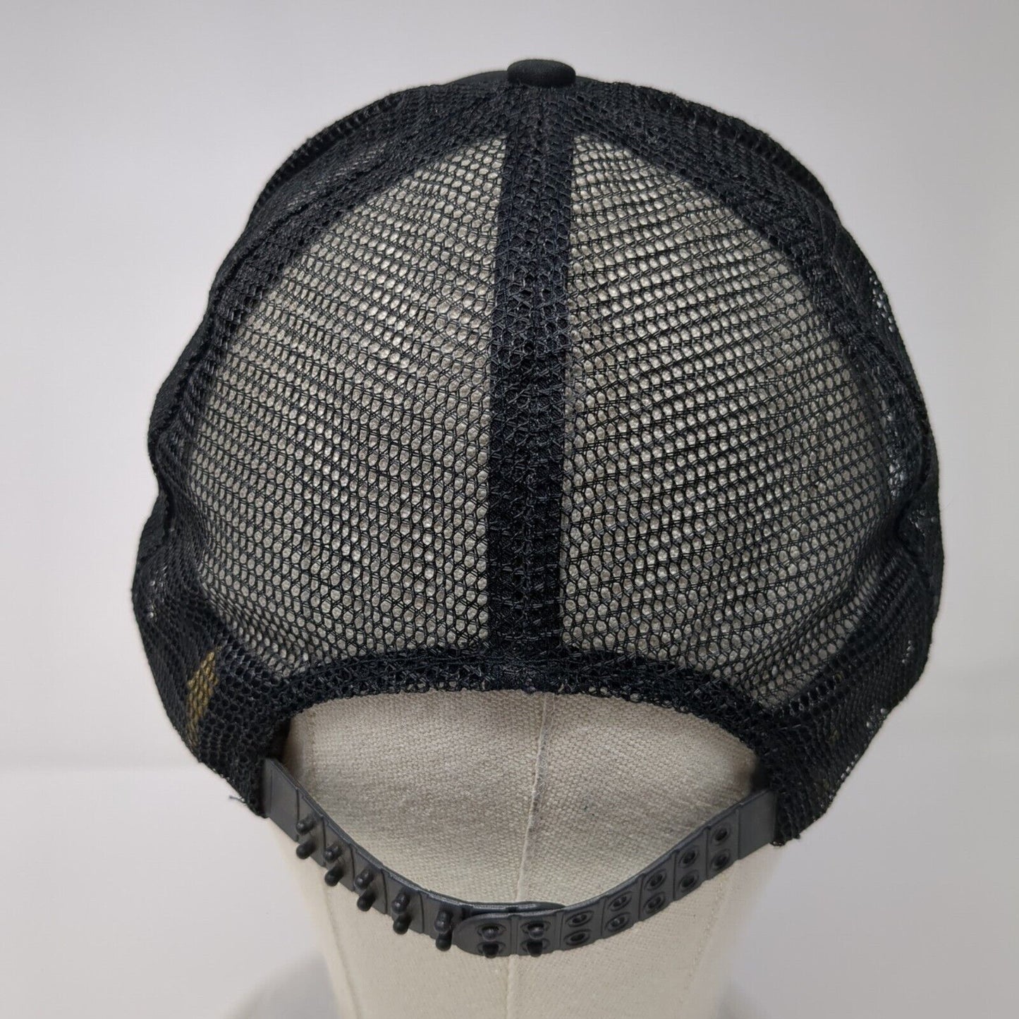 Gem Fuel Company Snapback Mesh Back Foam Trucker Hat Black OSFA Shell Logo