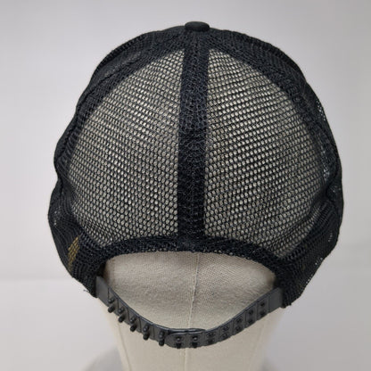 Gem Fuel Company Snapback Mesh Back Foam Trucker Hat Black OSFA Shell Logo