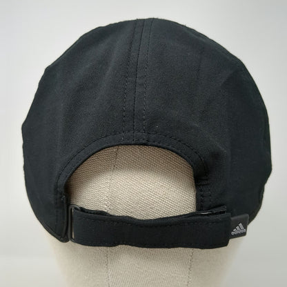Adidas Baseball Cap Black One Size Climalite Strapback Embroidered Logo Hat