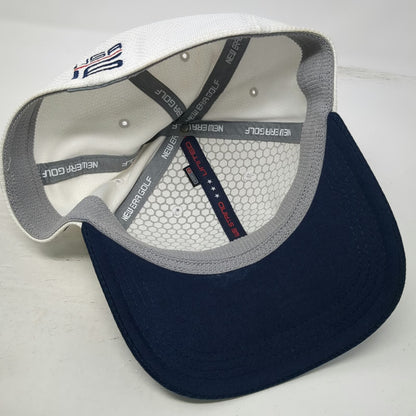 New Era Baseball Cap White Blue One Size Ryder Cup 2016 USA Golf Performance Hat
