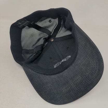 Hot Springs North Carolina Fitted Trucker Hat Black S/M Mesh Back Legacy