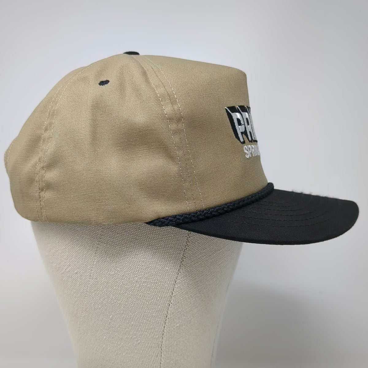 Mad Hatters Inc 5 Panel Beige Black One Size Prime Inc Trucking Rope Hat