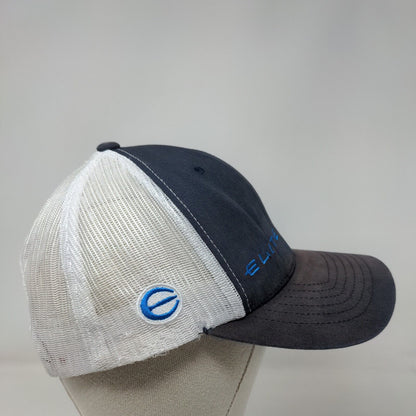 Elite Snapback Trucker Hat Blue OSFM Adjustable Embroidered Mesh Back 6 Panel