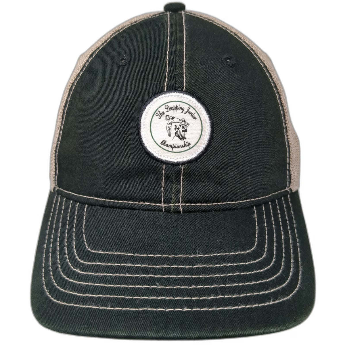 Ahead Trucker Hat Black One Size Dropping Junior Championship Golf Mesh Back
