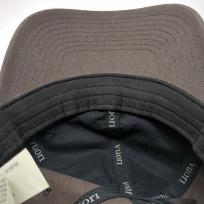 Vuori Baseball Cap Brown One Size Adjustable Slideback Hat V Logo Cotton Blend