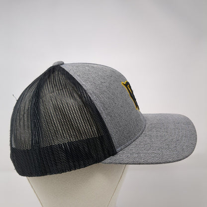 Long Beach State Dirtbags Snapback Mesh Back Hat Gray Embroidered Logo