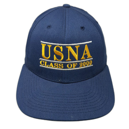 US Naval Academy Snapback Blue One Size Hat USNA Class of 2000 Made in USA