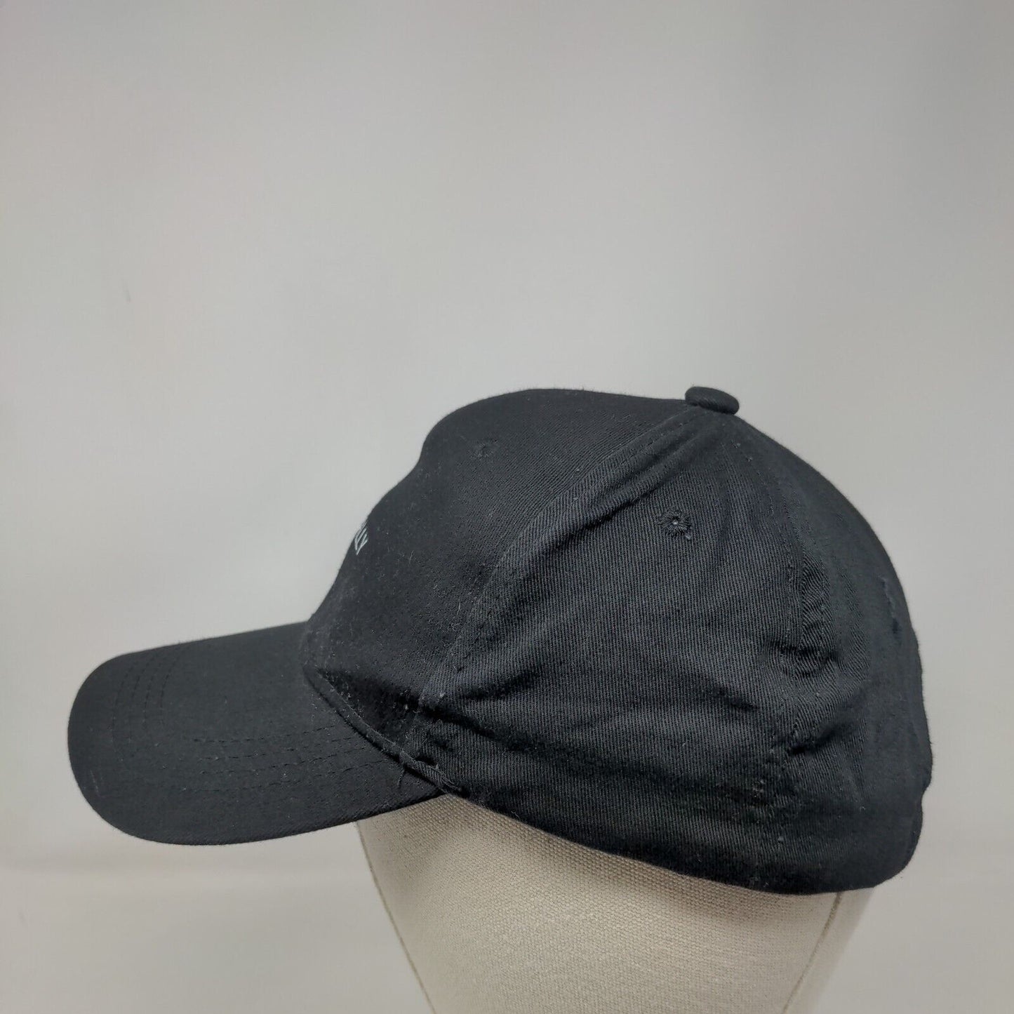 Not Really Slideback Hat Black One Size Adjustable 6 Panel Vent Holes