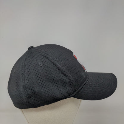 P Star Initial Fitted Hat Black AL/XL Lightweight Embroidered Augusta Sportswear