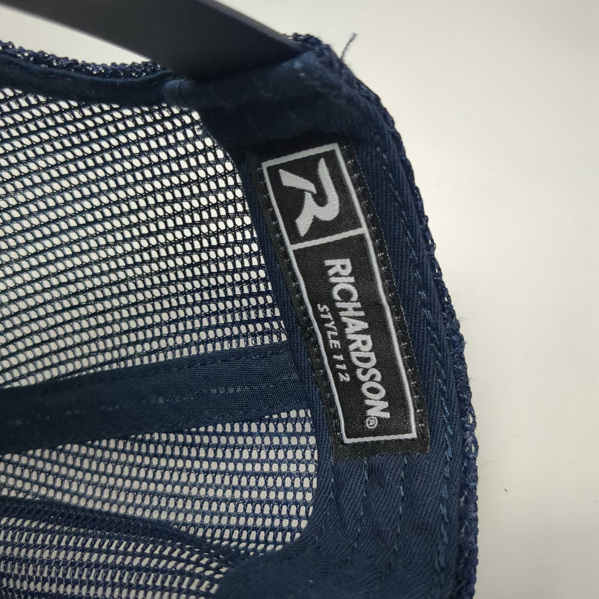 Richardson Trucker Hat Blue One Size Crawford Door Sales Mesh Back Snapback
