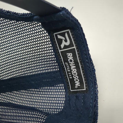 Richardson Trucker Hat Blue One Size Crawford Door Sales Mesh Back Snapback