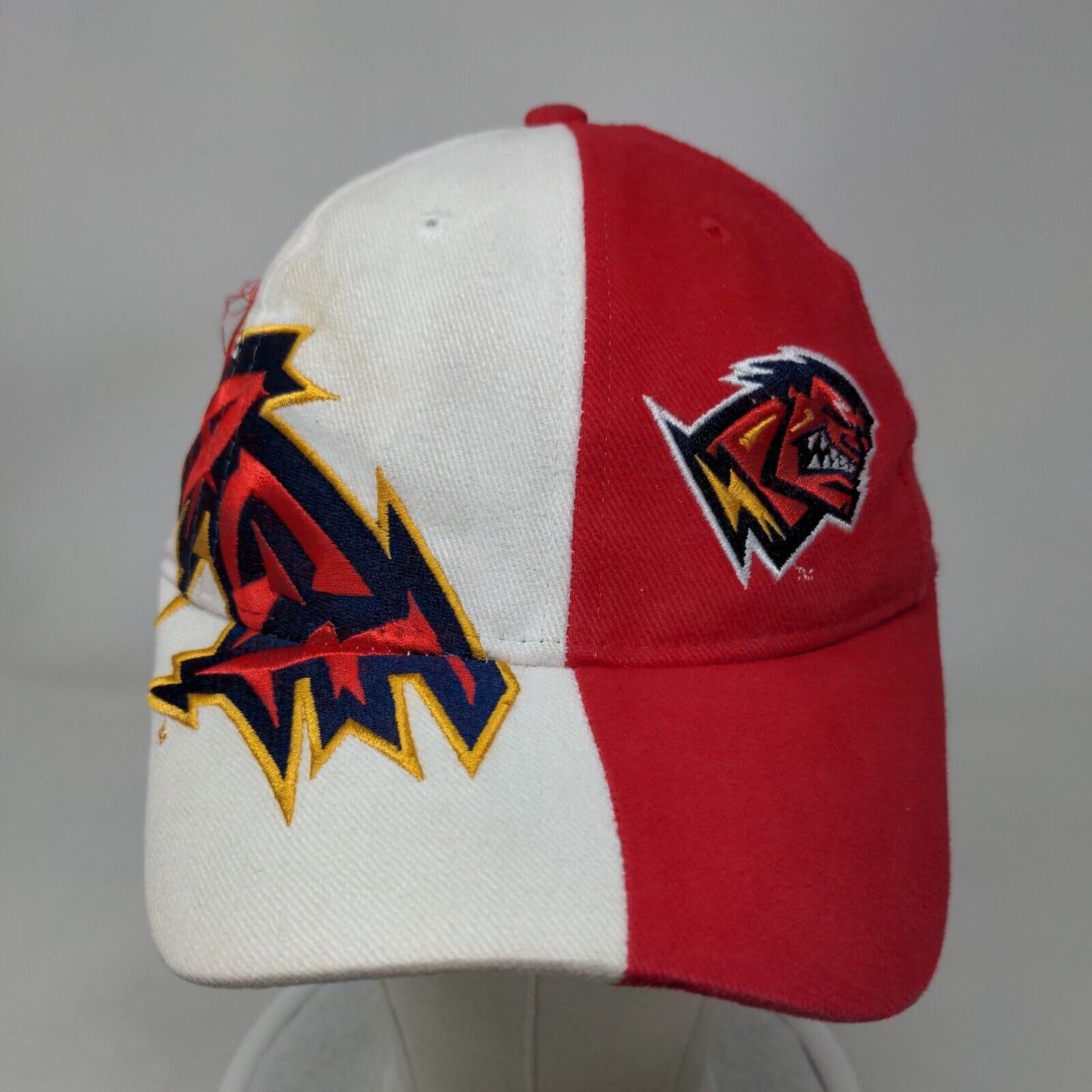 Orlando Rage XFL Strapback Hat Red White Embroidered Logo Big Side Hit OSFA