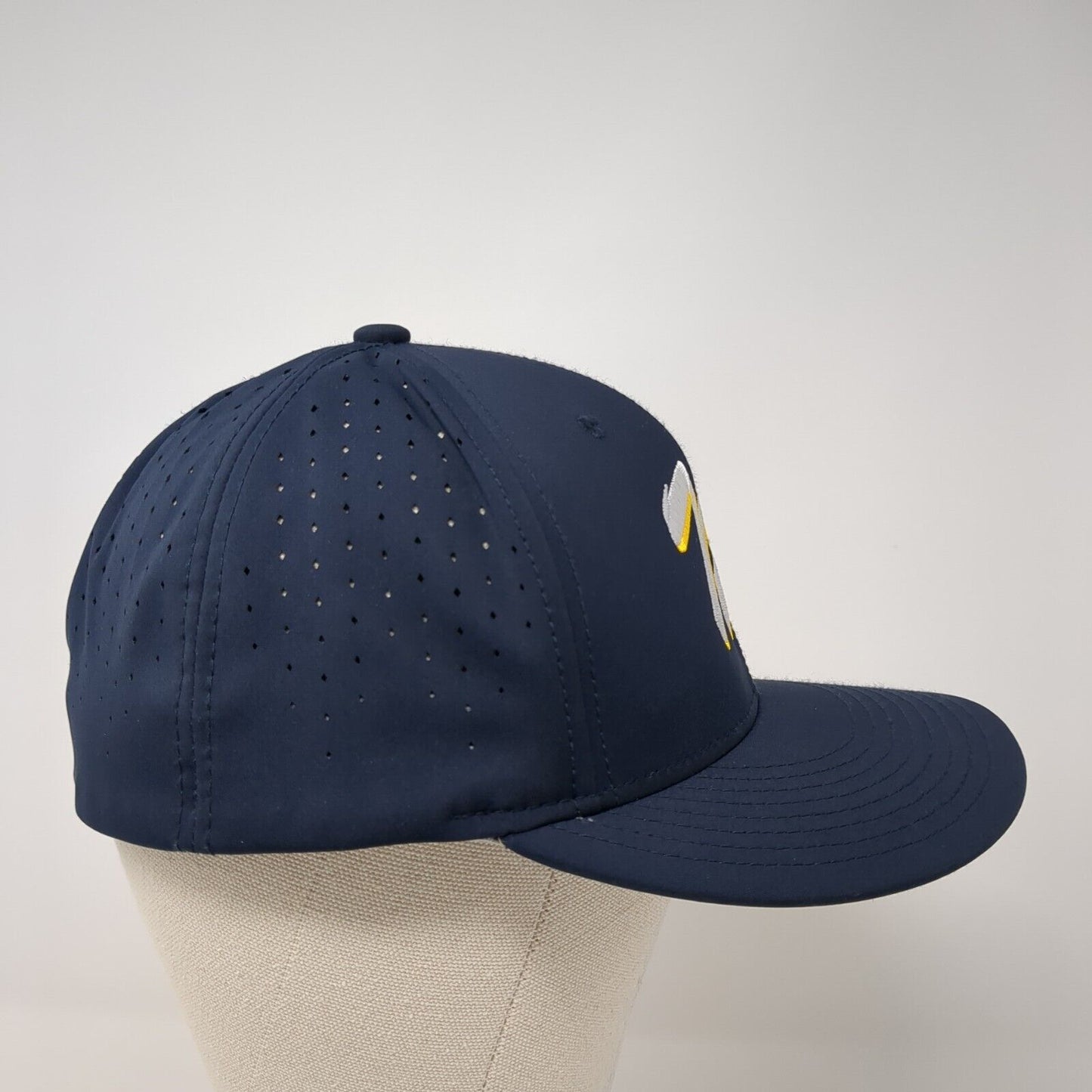 Letter M Fitted Hat Blue S/M Lightweight C Fit HC1 Embroidered Champro