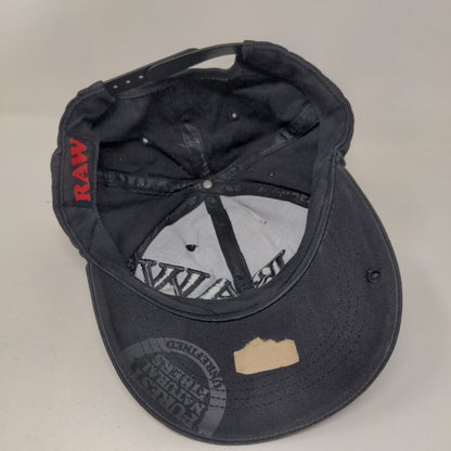 Raw Natural Rolling Papers Snapback Hat Black One Size Embroidered