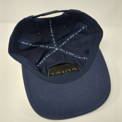 American Boot Co Est 1993 Ariat Love Our Land Snapback Hat Blue OS Adjustable