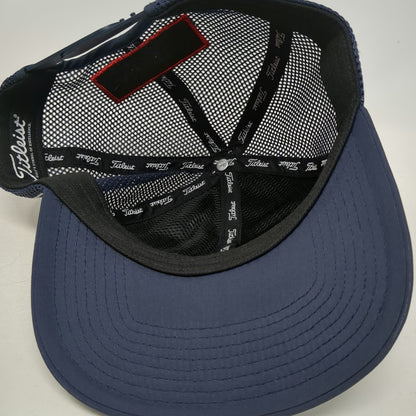 Titleist Trucker Hat Blue White One Size Mesh Back Snapback FJ Pro V1 Golfing
