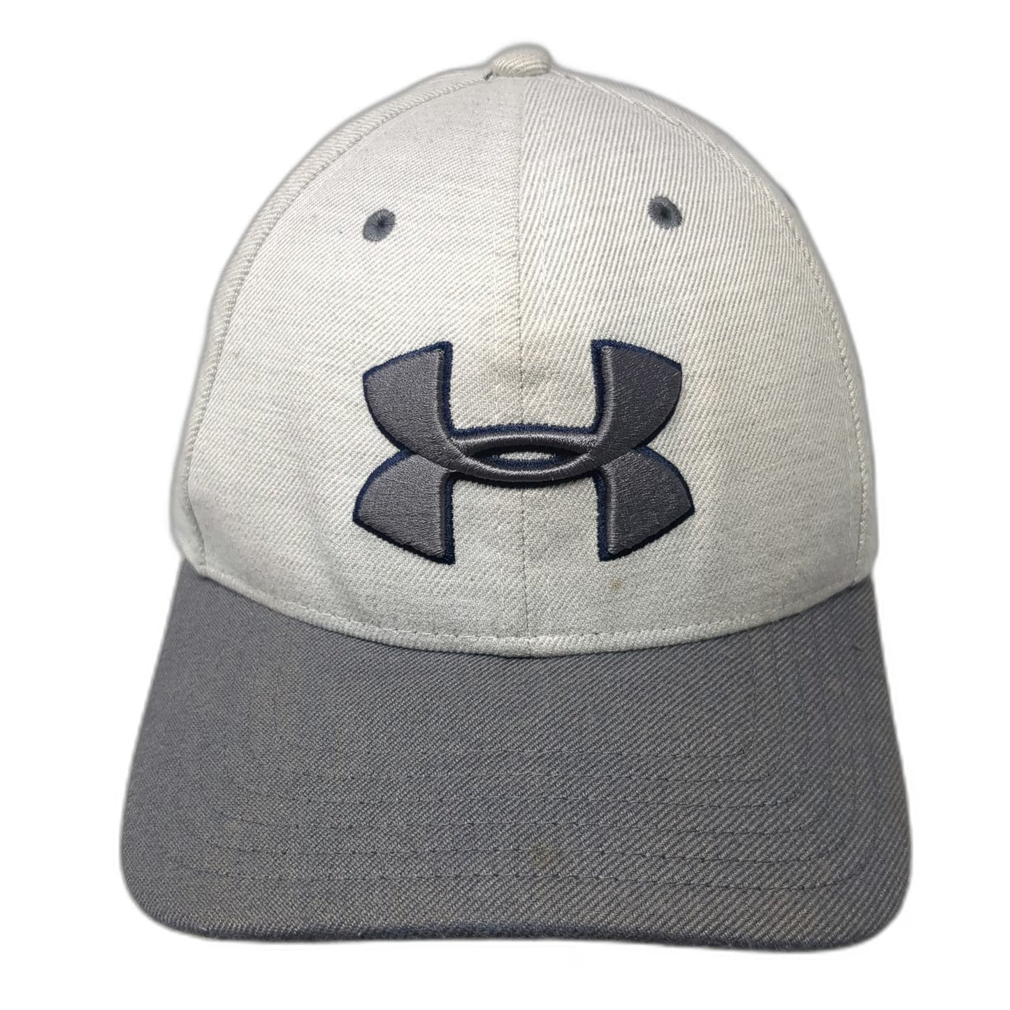 Under Armour Baseball Cap Gray XL Embroidered Logo Stretch Fit Six Panel Hat