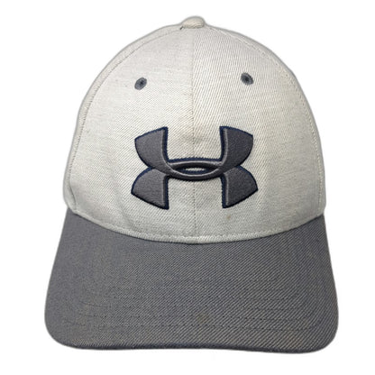 Under Armour Baseball Cap Gray XL Embroidered Logo Stretch Fit Six Panel Hat