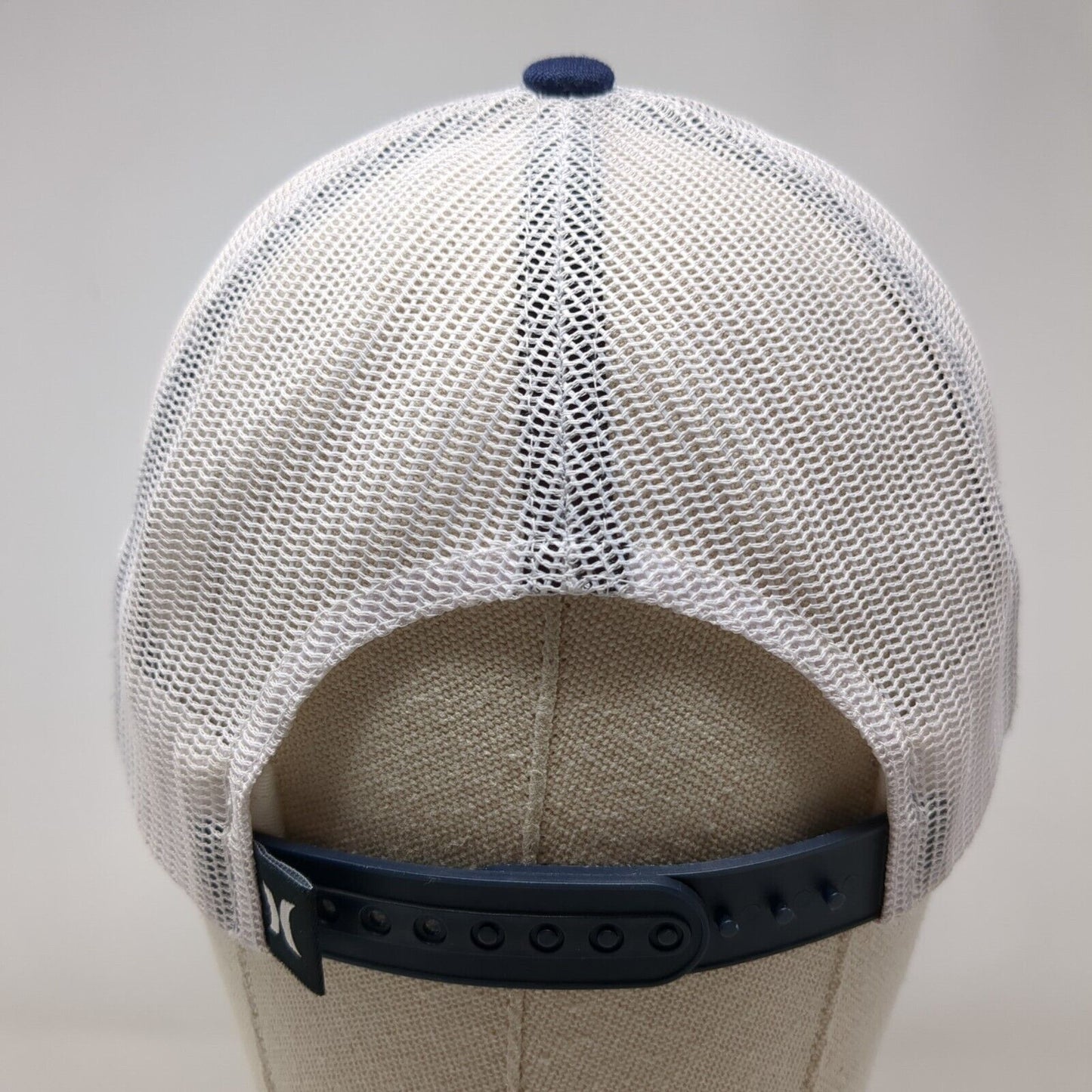 Hurley Patch Snapback Mesh Back Trucker Hat Blue One Size Yupoong