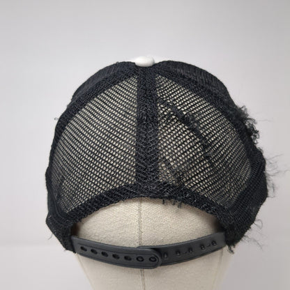 Idaho Freeride Snapback Trucker Hat Black One Size Mesh Back District