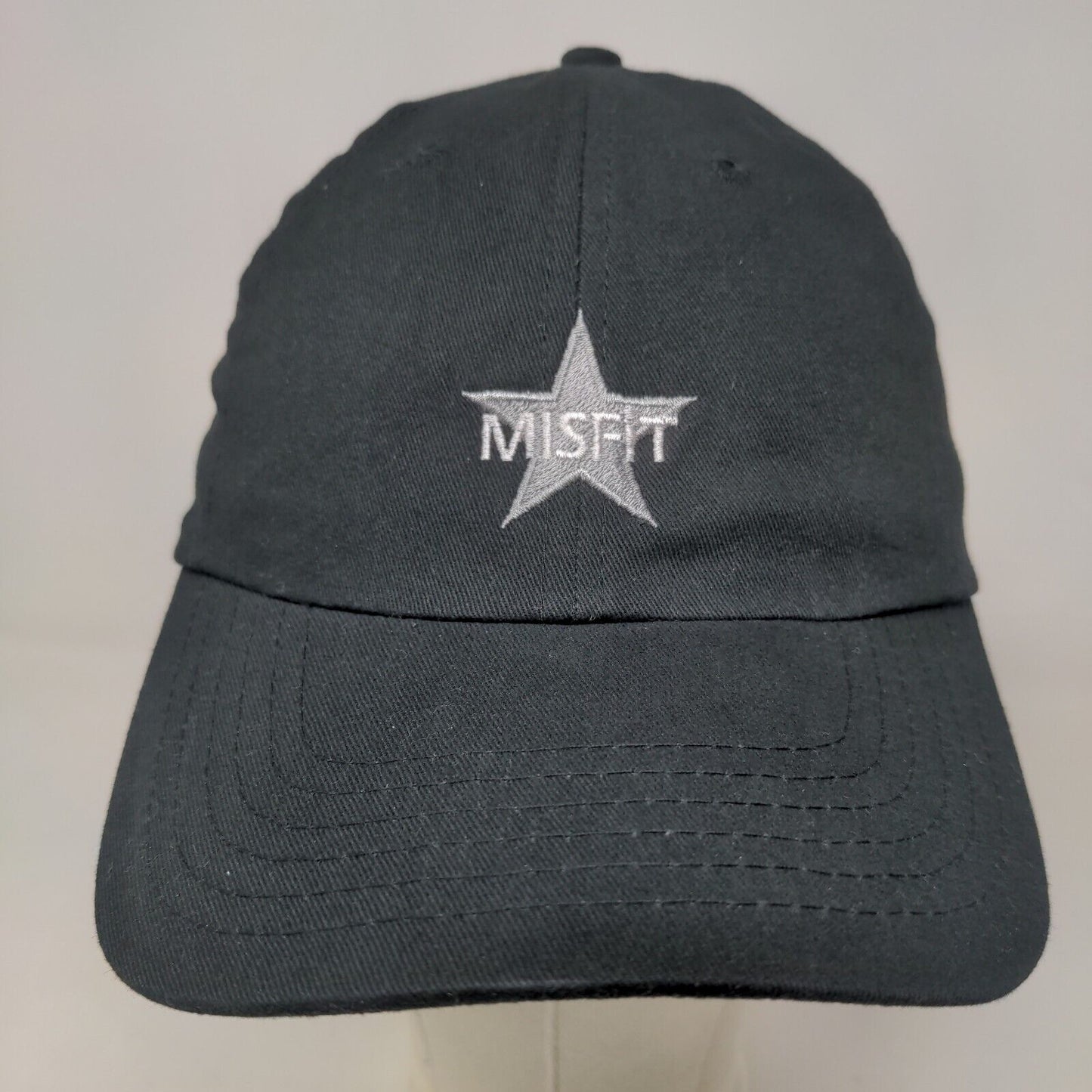 Big X Men's Slideback Hat Black Adjustable Embroidered Misfit Star Logo