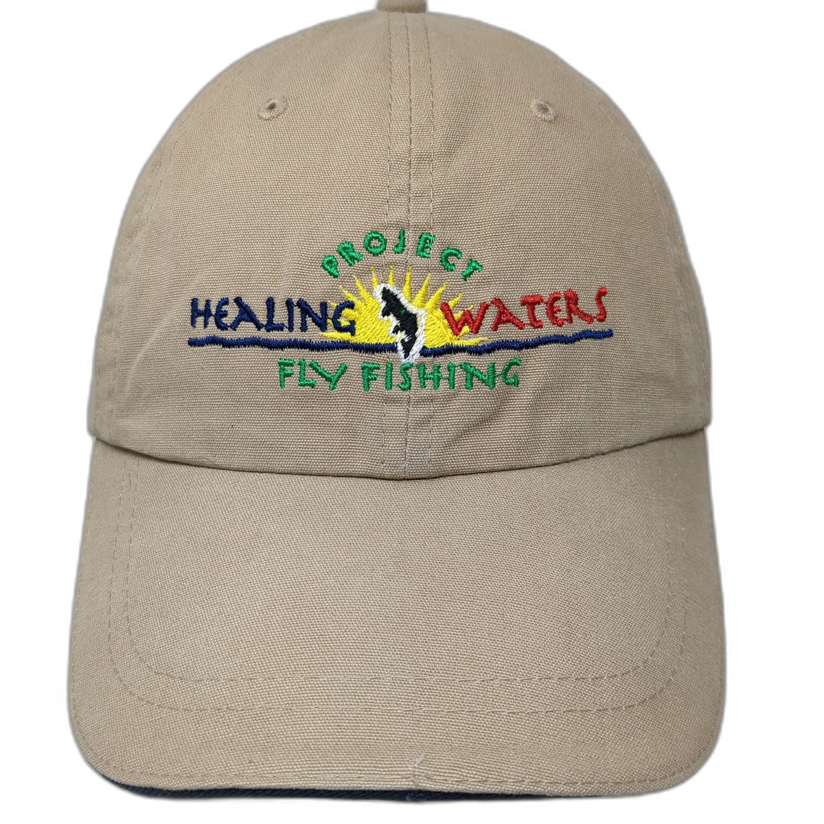 Beige One Size Baseball Cap Project Healing Waters Fly Fishing Strapback Hat