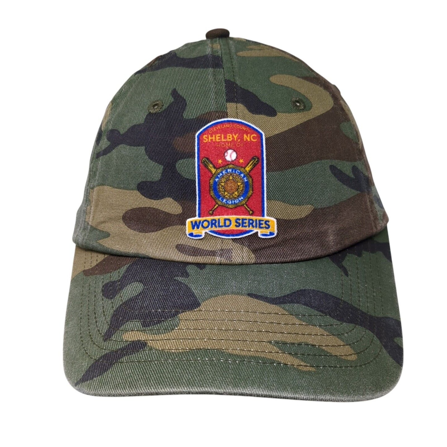 American Legion World Series Strapback Hat Camo One Size Adjustable