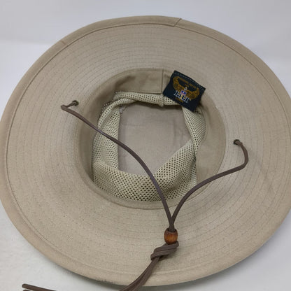 Henschel Hat Co Boonie Hat Beige L Mesh Crown Chin Strap Wide Brim Sun Hat