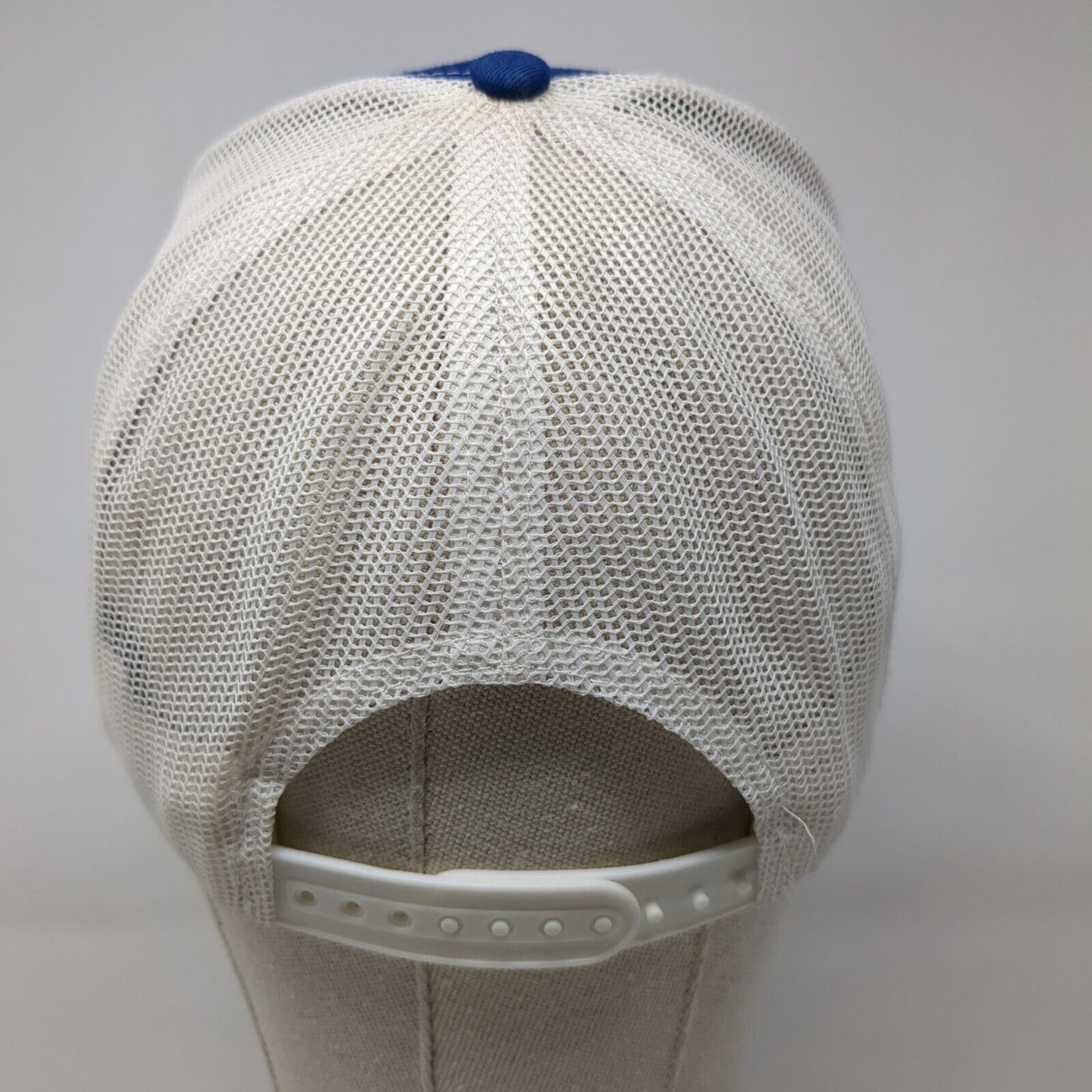 Idaho Beach Snapback Trucker Hat Blue OSFA Adjustable Mesh Back Port Authority