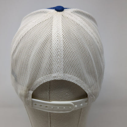 Idaho Beach Snapback Trucker Hat Blue OSFA Adjustable Mesh Back Port Authority