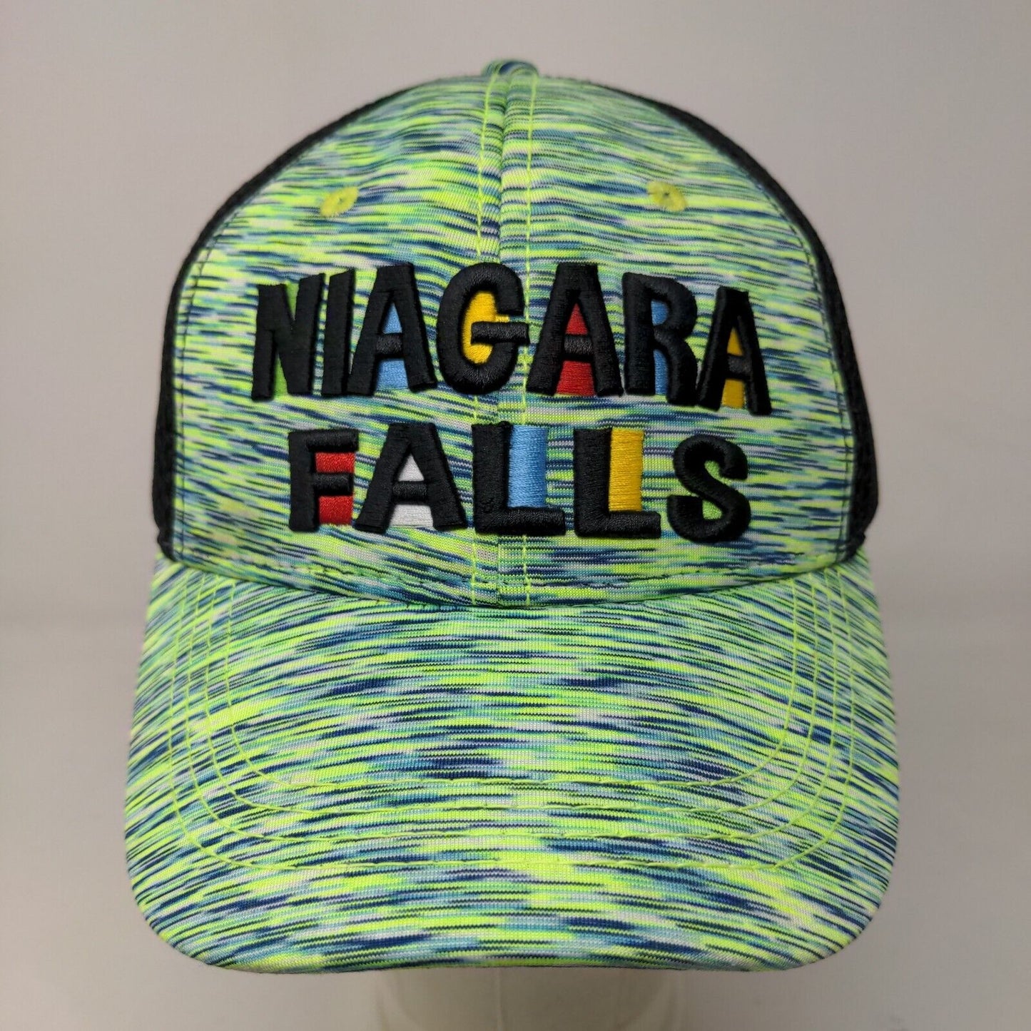 Blooming Onion Mens Strapback Mesh Back Hat Multicolor Niagra Falls Embroidered