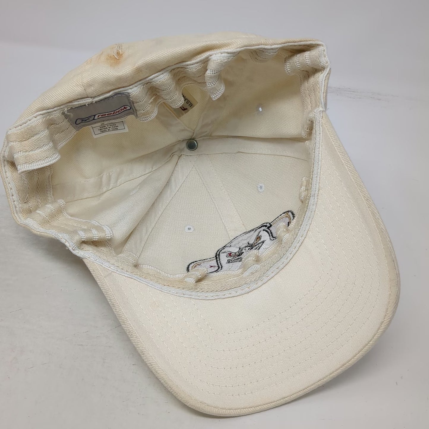 Reebok Baseball Cap Beige One Size Boston College Eagles Stretch Fit Mascot Hat