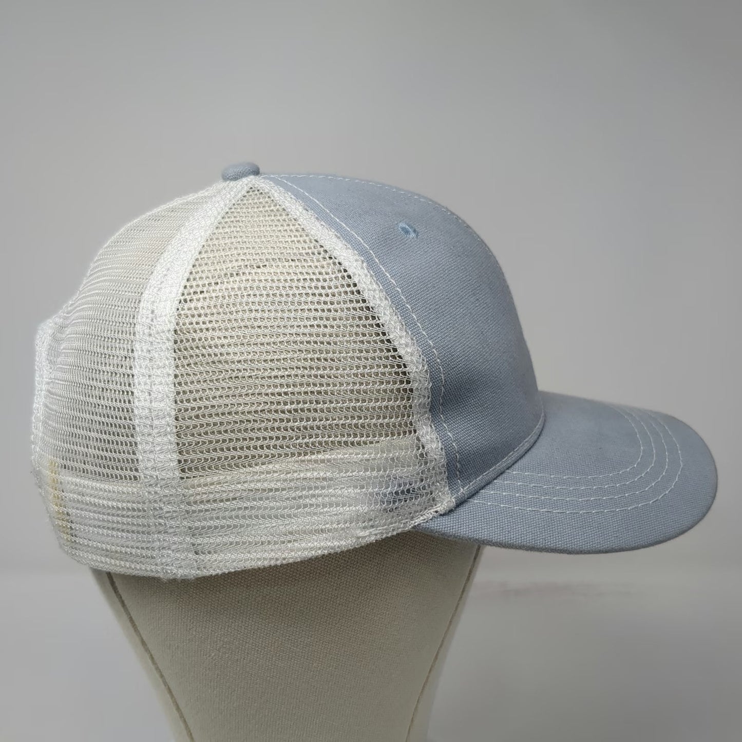 Lucky Fashion Accessories Trucker Hat Blue One Size Orlando Florida Wave Logo
