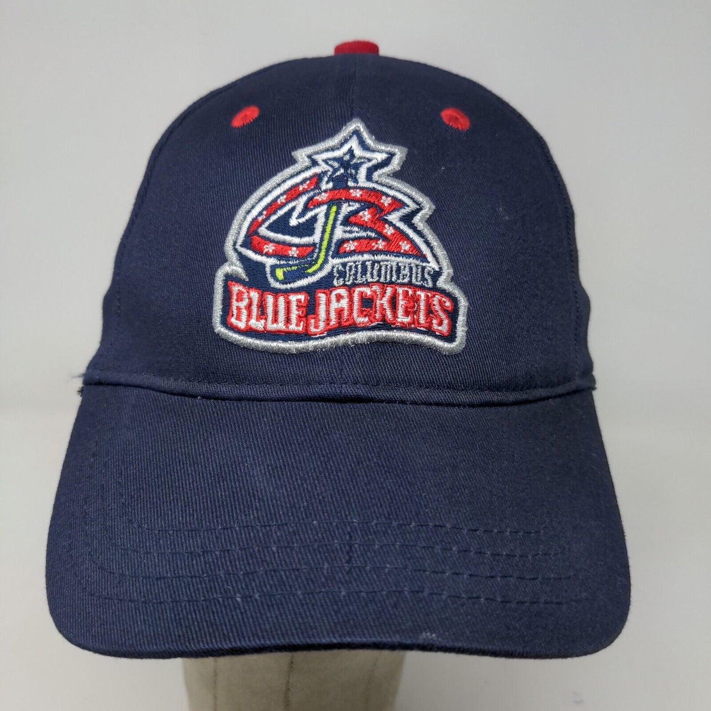 Reebok Hockey Men's Fitted Hat Blue Size 8-20 Embroidered Columbus Blue Jackets