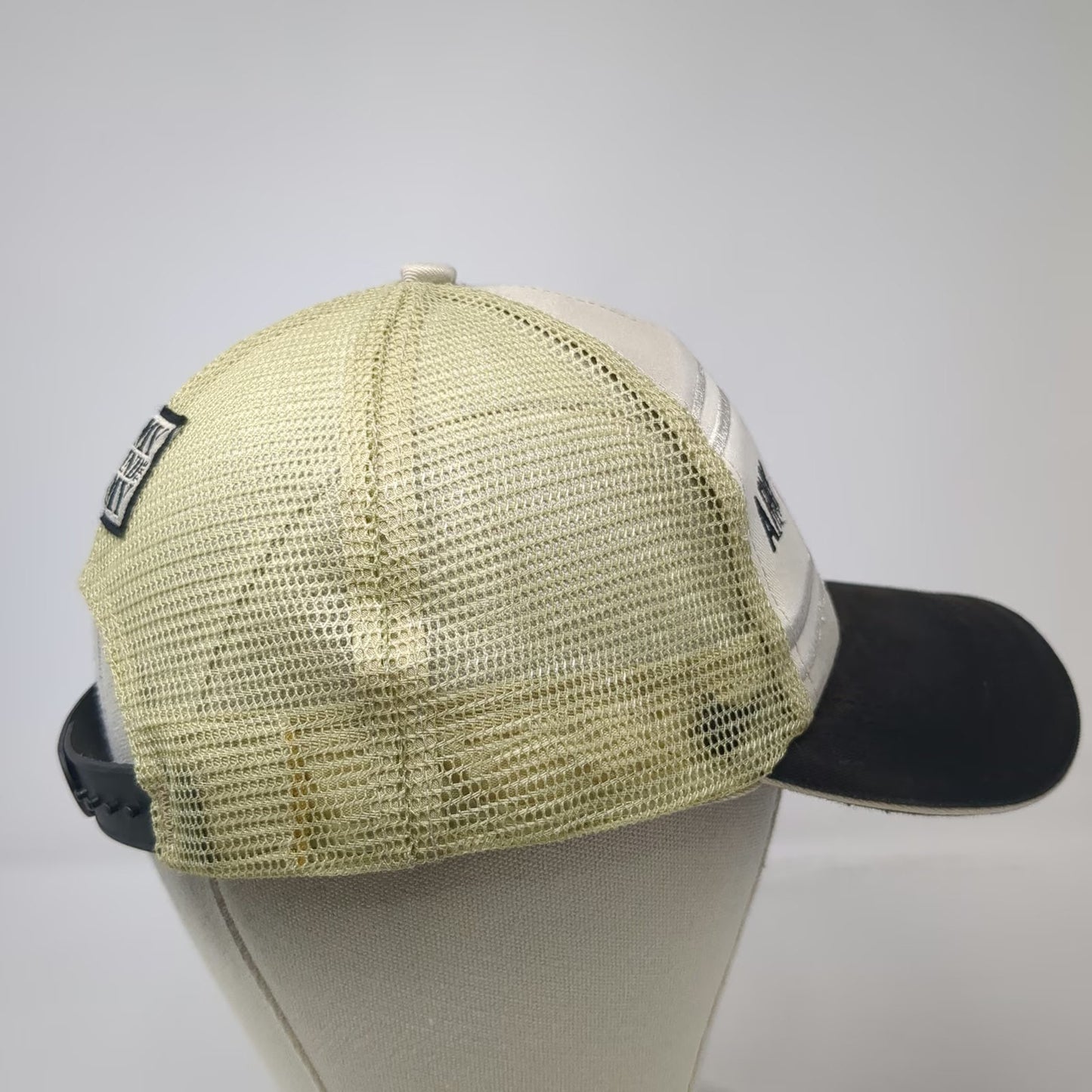 Best Trucker Hat Beige Black One Size Army Mule Knights Mesh USA Snapback
