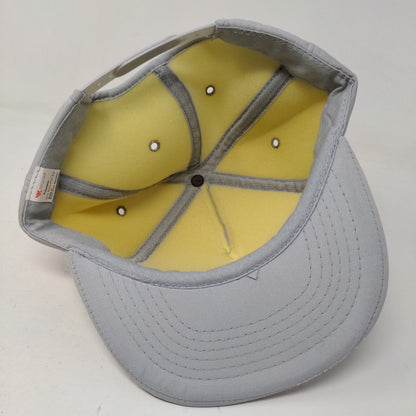 Yupoong Men's Snapback Hat Gray Size OSFA Graphic Brim Concrete Mixer Logo