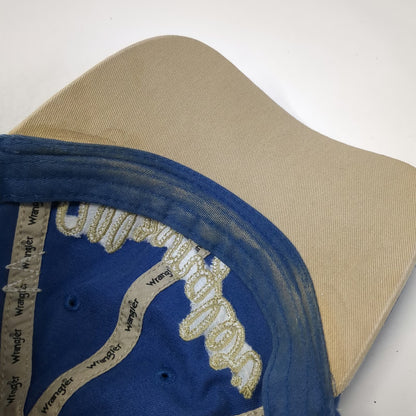 Wrangler Baseball Cap Blue One Size Hat Since 1947 Distressed Splatter Graphic