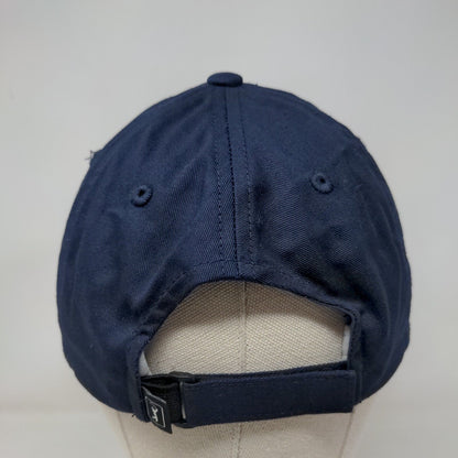 PGA Tour Strapback Hat Blue One Size Adjustable Embroidered Vented Holes 6 Panel