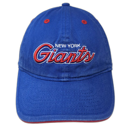 Reebok NFL New York Giants Hat Blue One Size Cap Embroidered Slideback Onfield