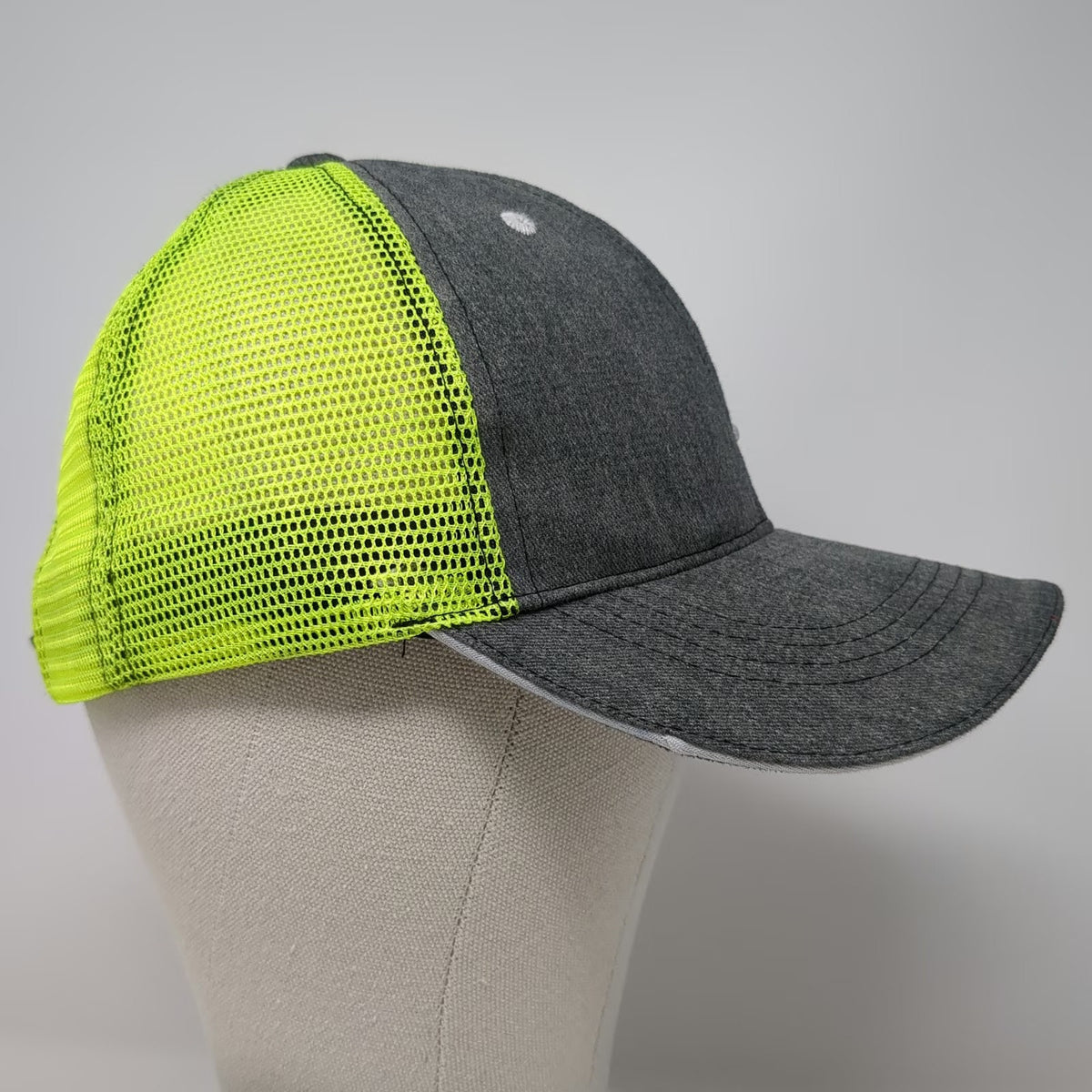 360 Apparel Kenworth Sales Gray Yellow OSFM Baseball Cap Mesh Hat Trucker Flag