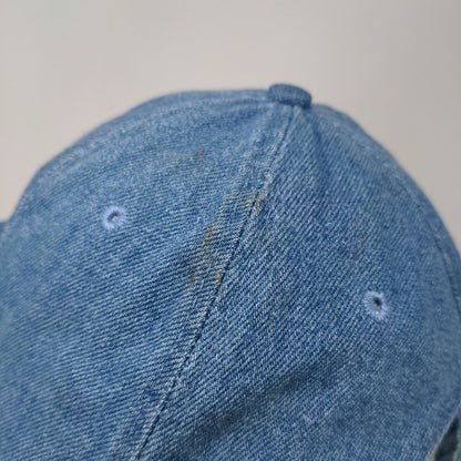 Chef Bruce Aidells Slideback Hat Blue One Size Embroidered Denim Nissin Cap